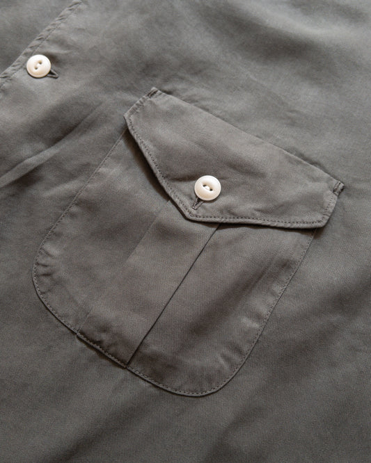 Tencel Gabardine Patio Shirt - Faded Black