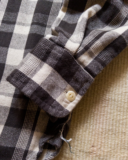 Washed Flannel Workshirt - Night Pitch