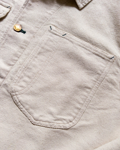 Heavyweight Pinpoint Canvas Barn Jacket - Unbleached