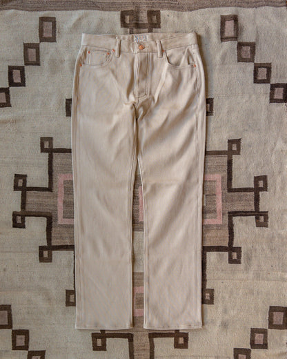 Bedford Cord Five Pocket Pants - Off White - USA