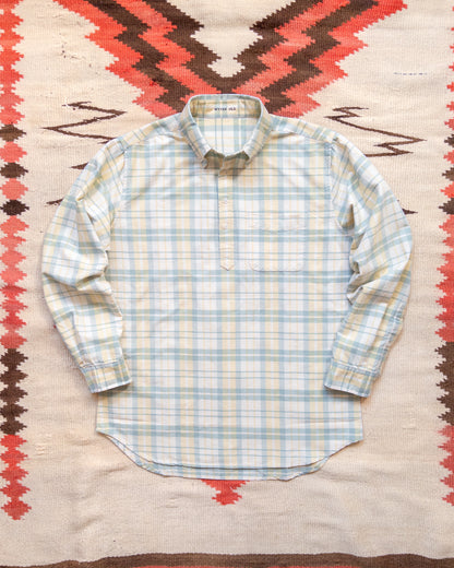 Oxford Cloth Button Down Popover - Sage and Sunflower Plaid