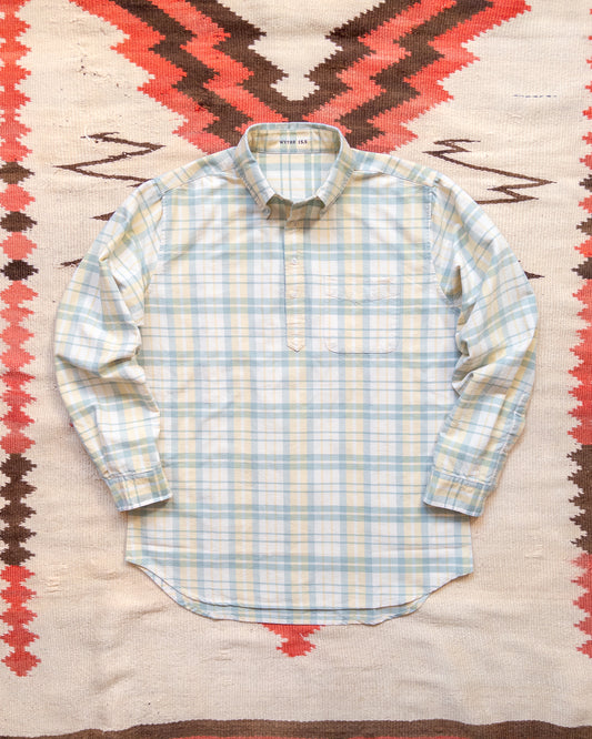 Oxford Cloth Button Down Popover - Sage and Sunflower Plaid