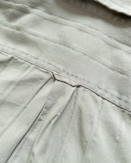 French Hickory Stripe Popover Button Down - Sage