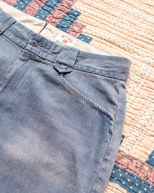 Denim Western Pant - Washed Indigo