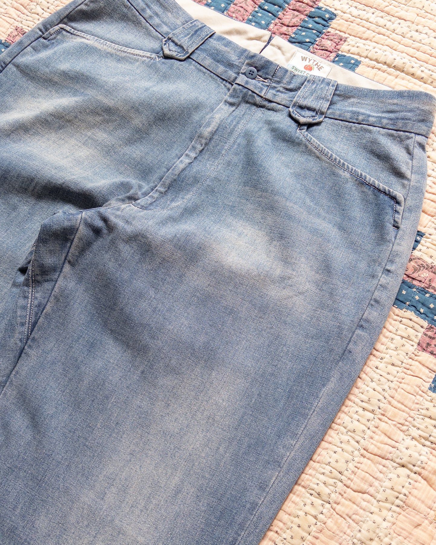 Denim Western Pant - Washed Indigo