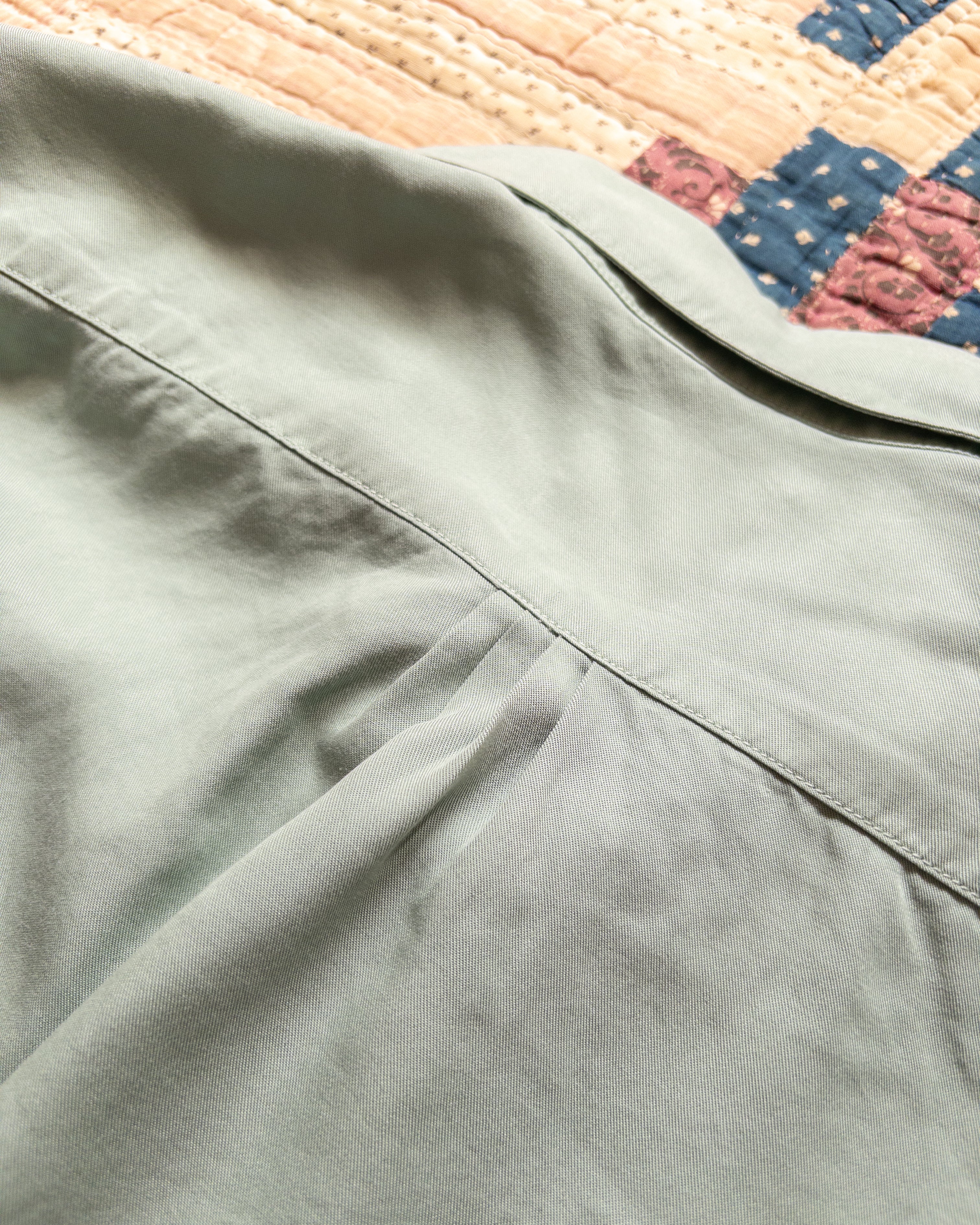 Tencel Gabardine Pearlsnap Shirt - Sage