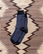 Recycled Wool Camp Socks - Navy