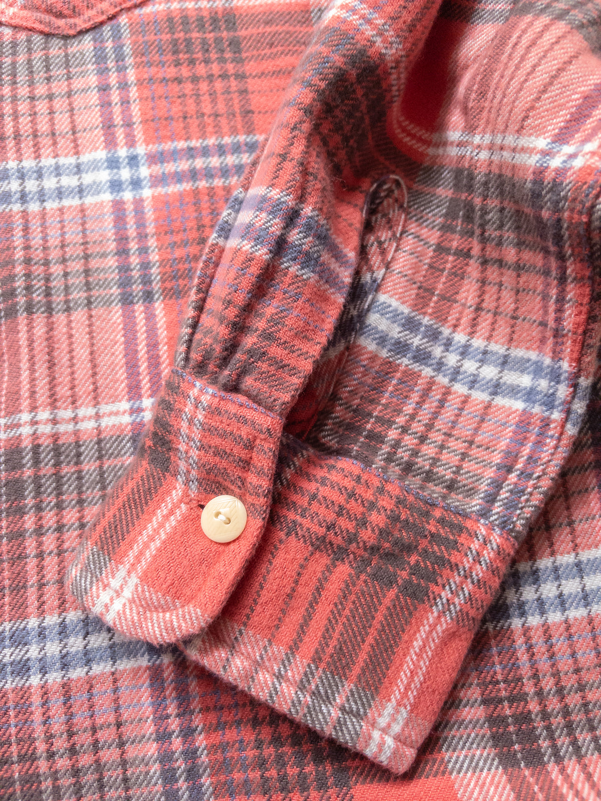 Washed Flannel Workshirt - Cactus Flower Plaid