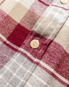 Washed Flannel Workshirt - Merlot Plaid
