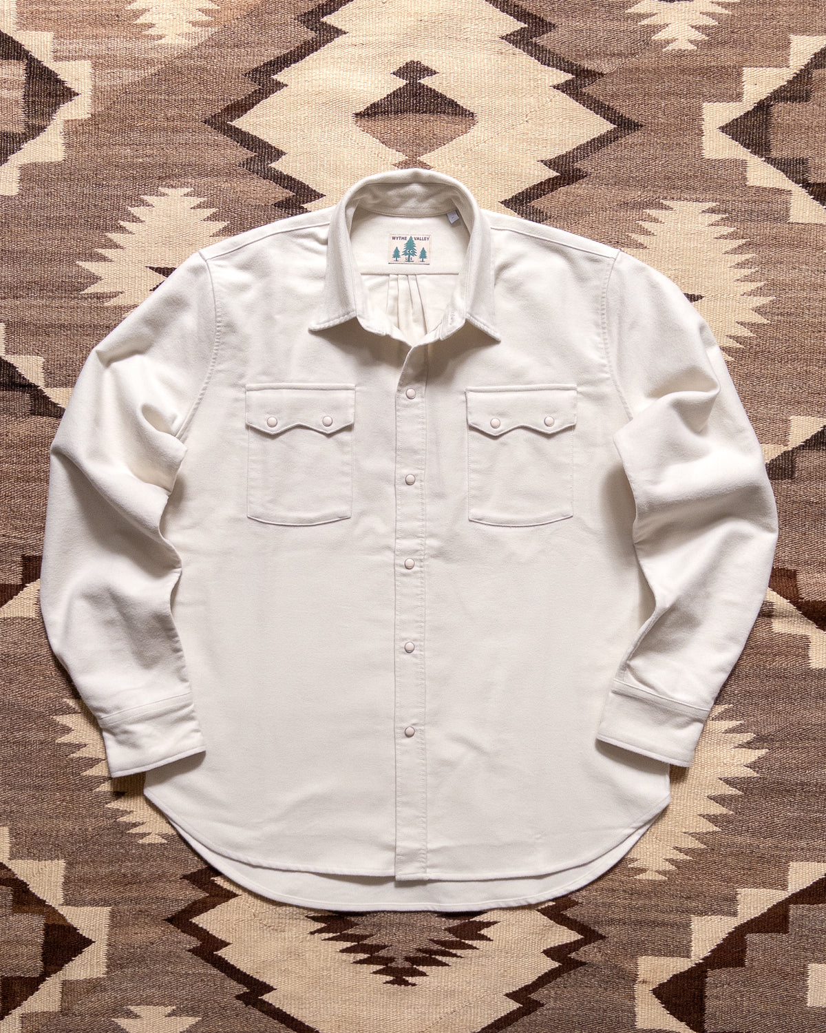 Moleskin Pearlsnap Shirt - Alabaster