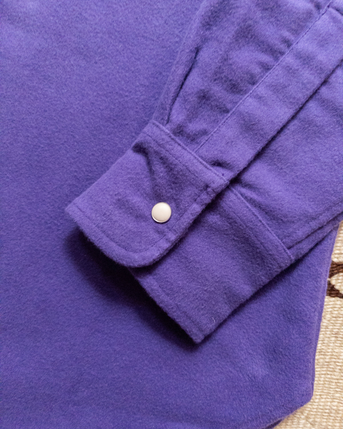Moleskin Pearlsnap Shirt - Purple
