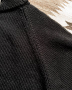 Zip Shawl Cardigan - Black