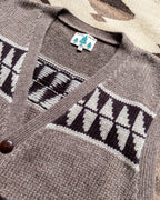 Highland Wool Valero Sweater Vest - Taupe/Cream