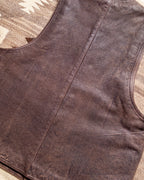 Leather Vest - Brown