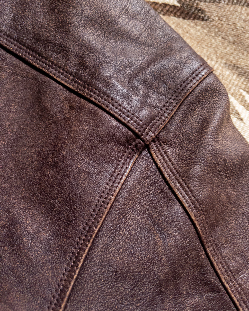 Leather Buckaroo Jacket - Brown