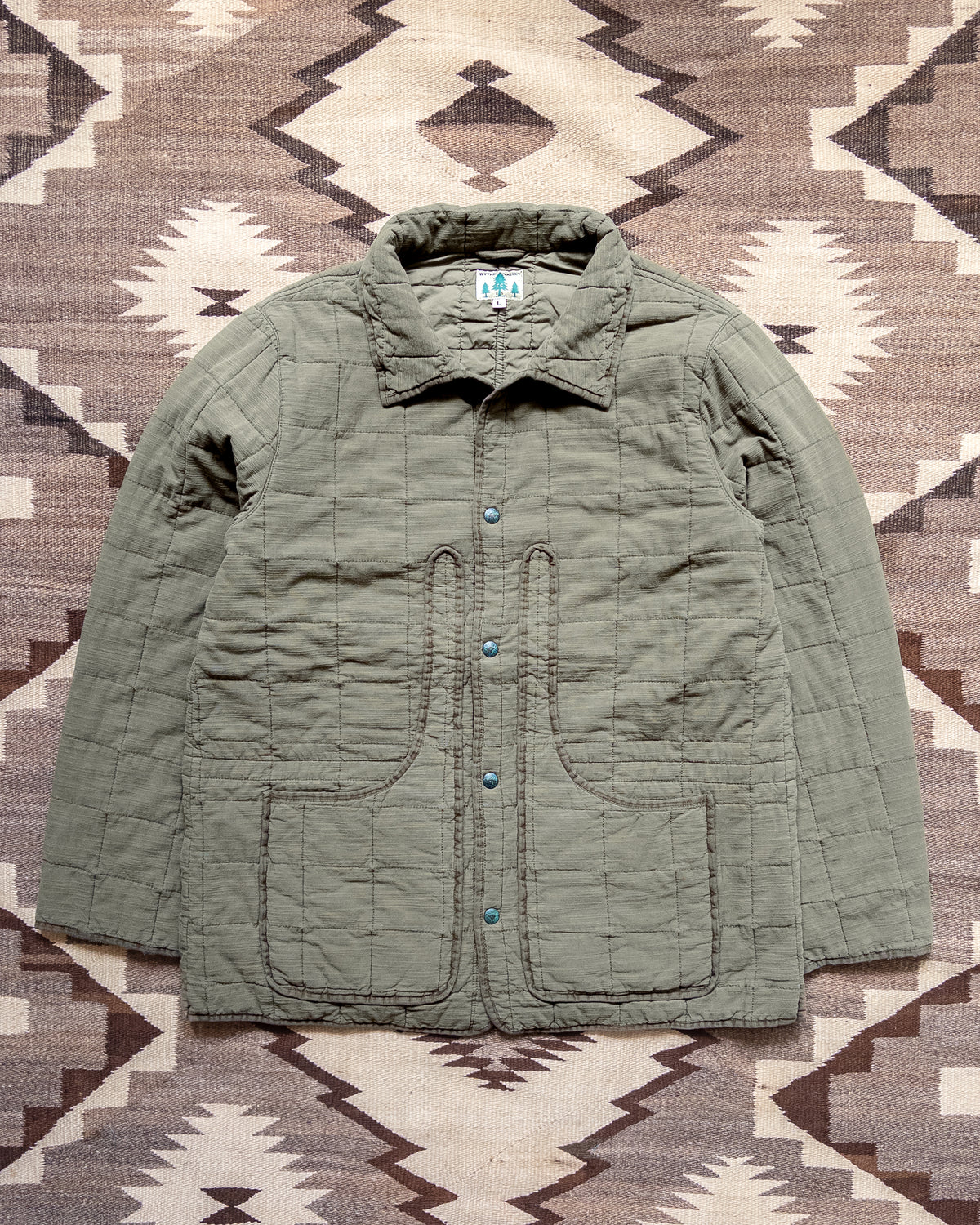 Quilted Hunting Jacket - Olive