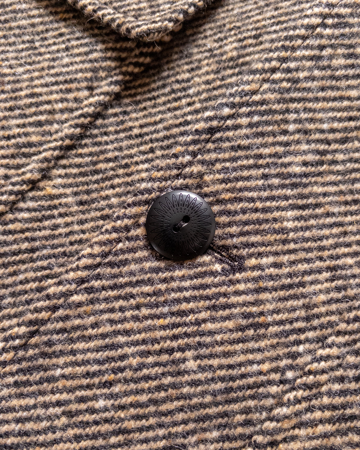 Shawl Collar Overcoat - Irish Stout Twill Tweed