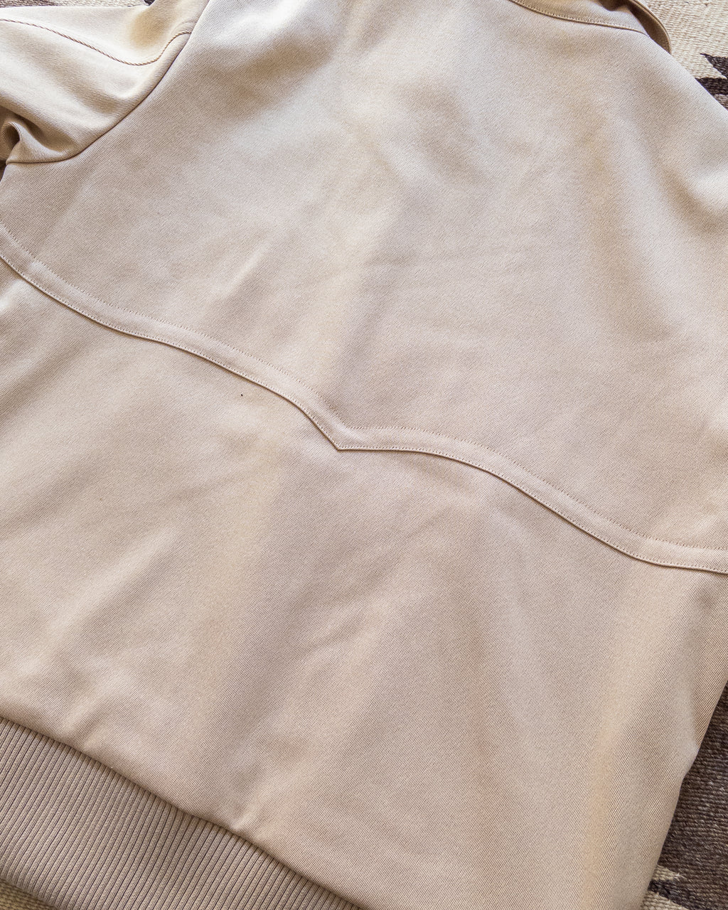 Wool Whipcord Magnolia Jacket - Cream on Tan