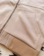 Wool Whipcord Magnolia Jacket - Tan on Tan
