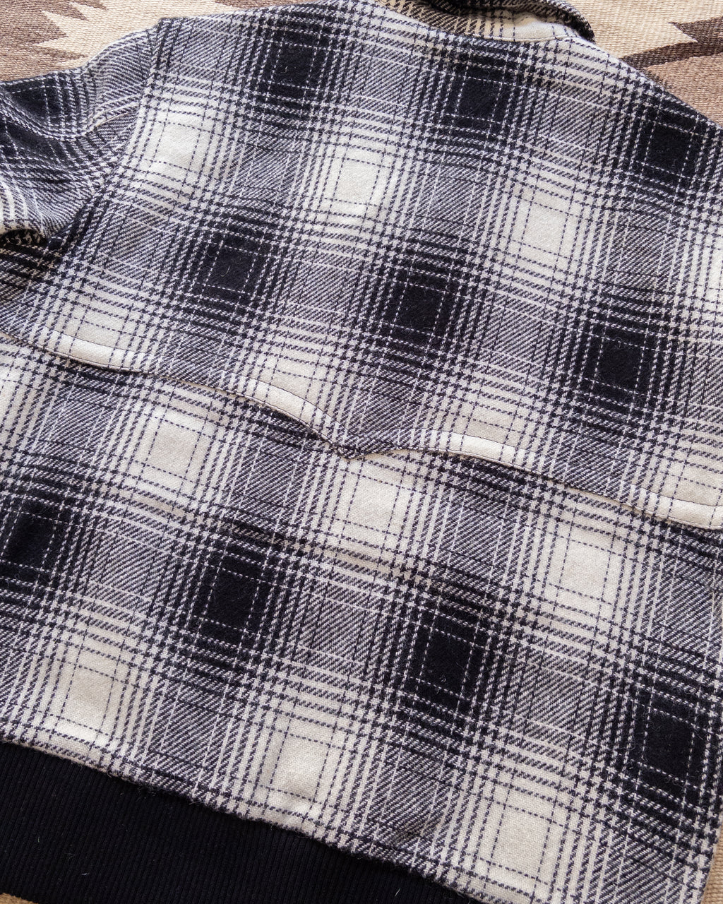 Donegal Shadow Plaid Tweed Magnolia Jacket - Black/Cream