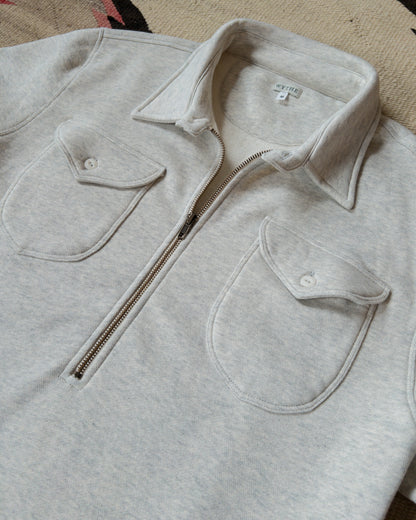 Half-Zip Sweatshirt - Heather Grey