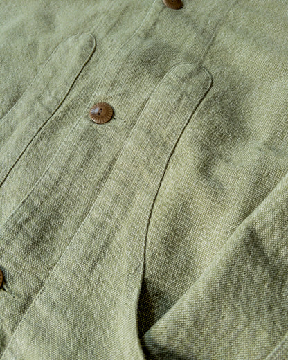 Rustic Plainweave Hunting Jacket - Olive
