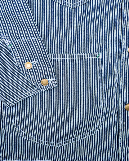 Liberty Stripe Barn Jacket - Rinsed Indigo