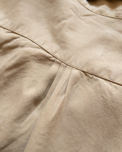 Tencel Gabardine Pearlsnap Shirt - Camp Khaki