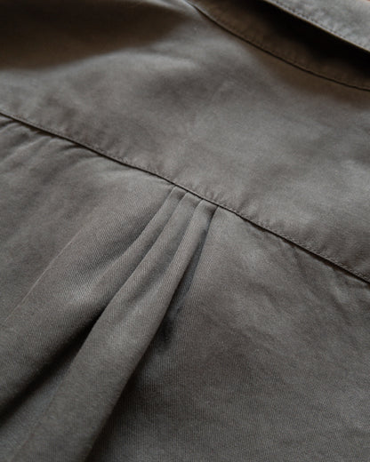 Tencel Gabardine Pearlsnap Shirt - Faded Black