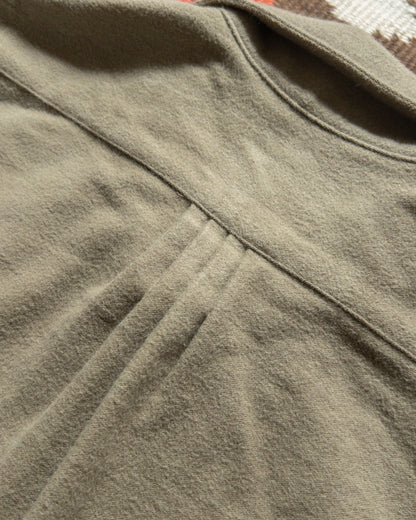Moleskin Pearlsnap Shirt - Olive