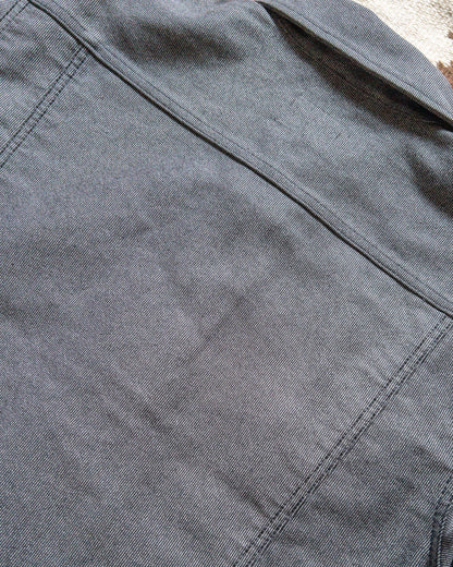Japanese Wabash Stripe Moleskin Ranch Jacket - Charcoal Smoke