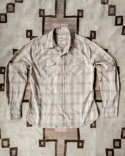 Washed Madras Workshirt - Earthtone Plaid